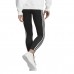 Calça Legging Adidas Future Icon 3 Listras Feminina Preto / Branco