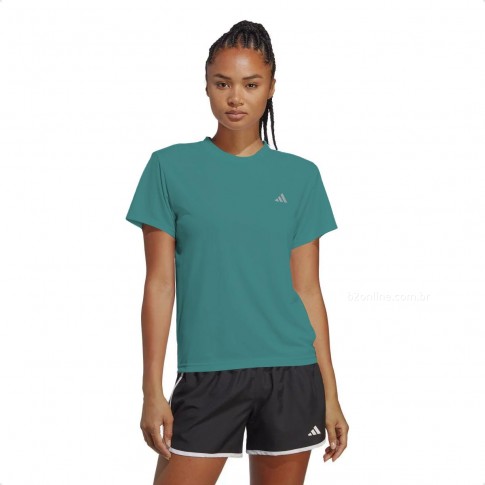 Camisa Adidas Run It Feminino Verde