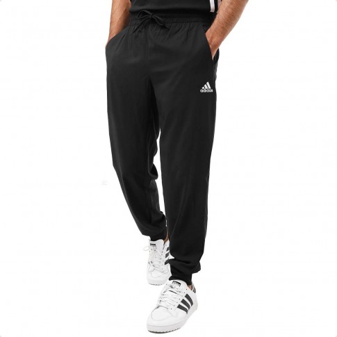 Calça Adidas Aeroready Essentials Stanford Logo Bordado Masculina Preto