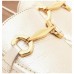 Mocassim Arezzo Bridão Feminino Dourado