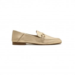Mocassim Arezzo Bridão Feminino Dourado