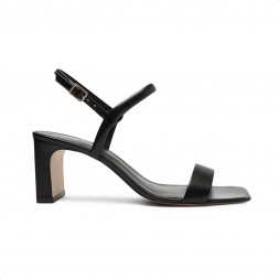 Sandália Arezzo Salto Bloco Monocromática Preto