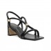 Sandália Arezzo Salto Bloco Tiras Maxi Feminino Preto