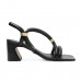 Sandália Arezzo Salto Bloco Tiras Maxi Feminino Preto