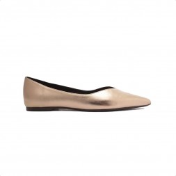 Sapatilha Arezzo Bico Fino Feminina Dourado