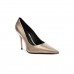 Scarpin Arezzo Salto Alto Bico Fino Gigi Feminino Dourado