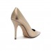 Scarpin Arezzo Salto Alto Bico Fino Gigi Feminino Dourado