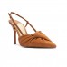 Scarpin Arezzo Suede Salto Alto Feminino Marron