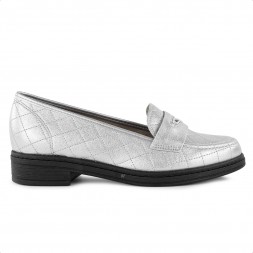 Mocassim Beira Rio Casual Feminino Prata