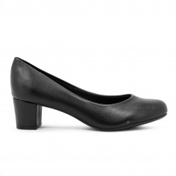 Scarpin Beira Rio Casual Salto Bloco Feminino Preto
