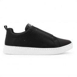 Tênis Comfortflex Casual Elástico Feminino Preto / Branco