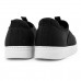 Tênis Comfortflex Casual Slip On Feminino Preto / Branco