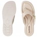 Chinelo Comfortflex Metallic Detail Feminino Bege / Dourado