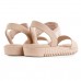 Sandália Comfortflex Com Elástico Feminina Nude / Bege