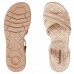 Sandália Comfortflex Elastic Strass Feminina Nude / Nude