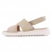 Sandália Comfortflex Total Care Feminina Bege / Creme