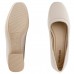 Scarpin Comfortflex Salto Bloco Feminino Off White / Bege