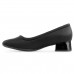 Scarpin Comfortflex Salto Bloco Feminino Preto / Preto