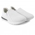 Tênis Comfortflex Slip On Zíper Feminino Branco / Cinza