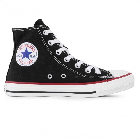 Tênis Converse Chuck Taylor All Star Cano Alto Feminino Preto / Vermelho