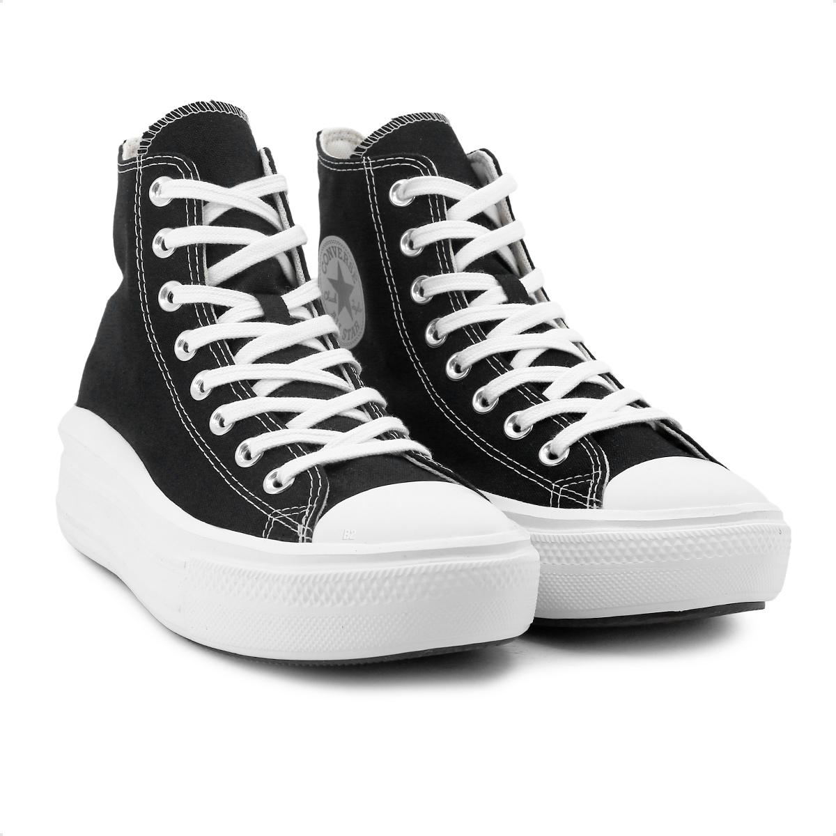 Converse All Star Plataforma Preto - Nacional - Com Garantia