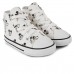 Tênis Converse All Star Chuck Taylor Cano Alto Side Zip Mickey Infantil Off white / Preto