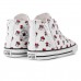 Tênis Converse All Star Chuck Taylor Cano Alto Side Zip Minnie Infantil Branco / Vermelho