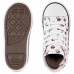 Tênis Converse All Star Chuck Taylor Cano Alto Side Zip Minnie Infantil Branco / Vermelho