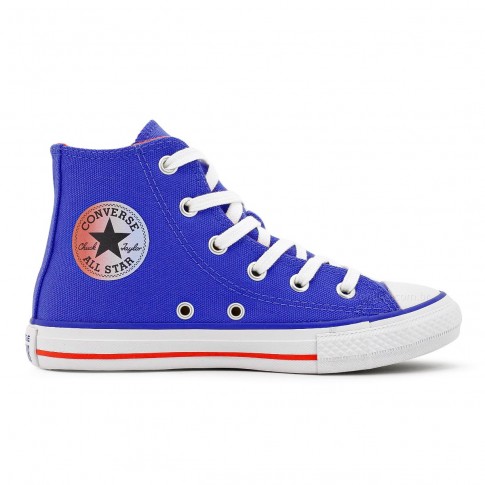 Tênis Converse All Star Chuck Taylor Move Seasonal Colors Infantil Azul / Coral