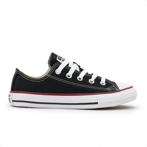 Tênis Converse Chuck Taylor All Star Canvas Infantil Preto / Vermelho