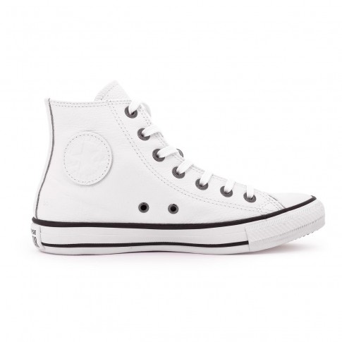 All star branco botinha deals couro