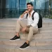 Sapatênis Democrata Denim Bold Casual Masculino Preto / Branco