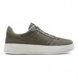 Sapatênis Democrata Casual Denim Bold Masculino Cinza / Branco