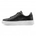 Sapatênis Democrata Denim Bold Casual Masculino Preto / Branco