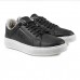 Sapatênis Democrata Denim Bold Casual Masculino Preto / Branco