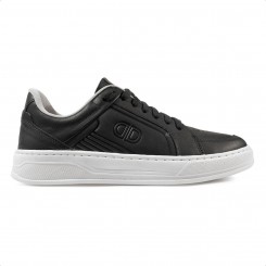 Sapatênis Democrata Denim Bold Casual Masculino Preto / Branco