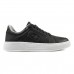 Sapatênis Democrata Denim Bold Casual Masculino Preto / Branco