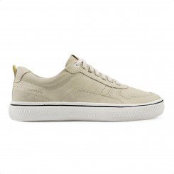 Sapatênis Democrata Denim Fender Casual Masculino Bege / Branco