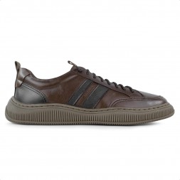 Sapatênis Democrata Denim Vibe Masculino Marrom / Preto
