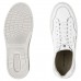 Sapatênis Democrata Denim Wide Masculino Branco / Bege