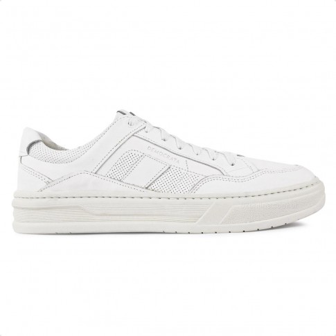 Sapatênis Democrata Denim Wide Masculino Branco / Bege