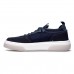 Tênis Democrata Beat Pulse Knit Masculino Marinho / Branco