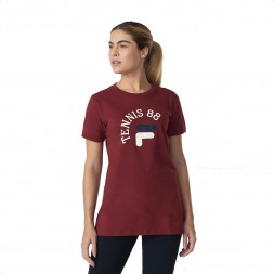 Camiseta Fila Court Club Feminina Vinho