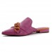 Mule Loucos Santos Detalhe Corrente Rosa / Laranja