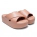 Chinelo Melissa Plataforma Free Cross Feminino Marrom