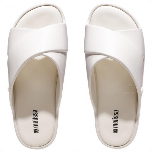 Chinelo Melissa Plataforma Free Cross Feminino Off White