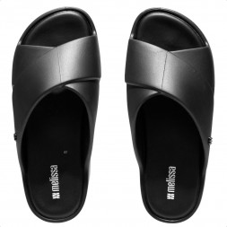 Chinelo Melissa Plataforma Free Cross Feminino Preto