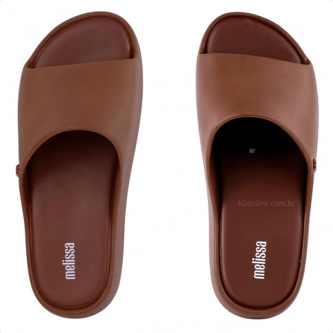 Chinelo Slide Melissa Free Plataforma Feminina Marrom