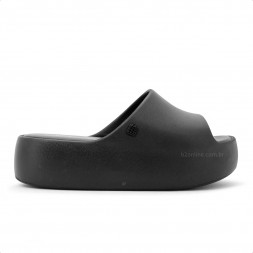 Chinelo Slide Melissa Free Plataforma Feminina Preto