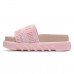 Sandália Melissa Cozy Slide M-Lover Bold Platform Rosa / Bege